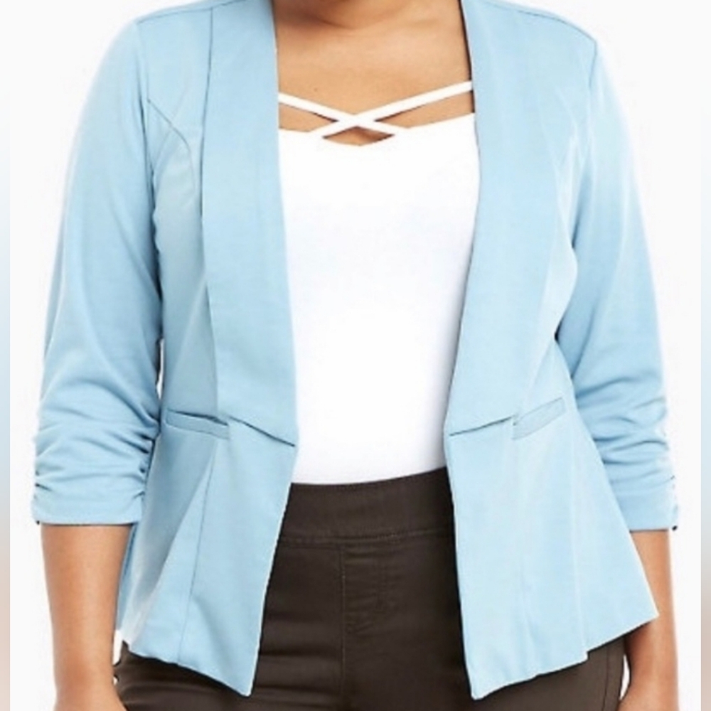 Torrid Light Blue Blazer Size 4